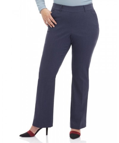 Curvy Woman Ease into Comfort Barely Bootcut Plus Size Pant (20W Short, Indigo) $23.65 Pants