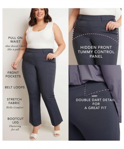 Curvy Woman Ease into Comfort Barely Bootcut Plus Size Pant (20W Short, Indigo) $23.65 Pants