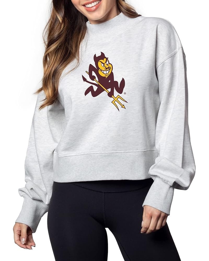 Women's Haily Sweatshirt Arizona State Sun Devils Ash Grey $20.32 Activewear