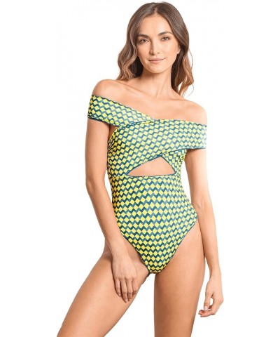 Women's Standard Convertible Cheeky Cut Navy $58.59 Swimsuits