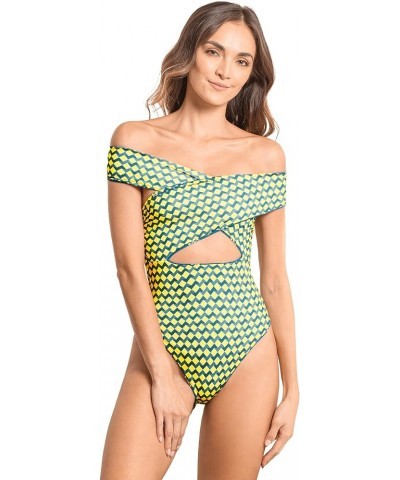 Women's Standard Convertible Cheeky Cut Navy $58.59 Swimsuits