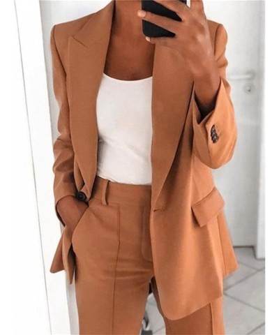 Women's Oversized Blazer Suit Long Sleeve Casual Jacket Boyfriend Style Open Front Lapel Work Office Blazer with Pockets J kh...