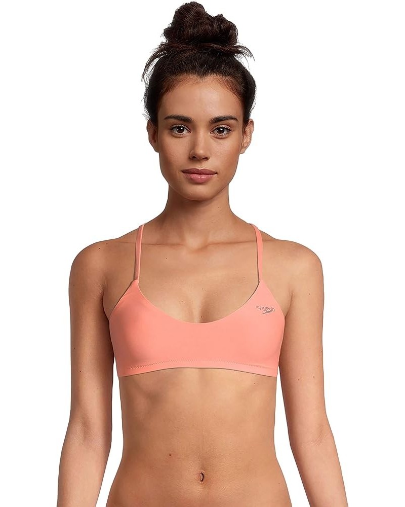 Women's Swimsuit Top Bikini Endurance Tie Back Demi Fusion Coral $24.60 Swimsuits