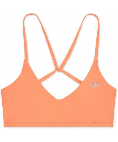 Women's Swimsuit Top Bikini Endurance Tie Back Demi Fusion Coral $24.60 Swimsuits