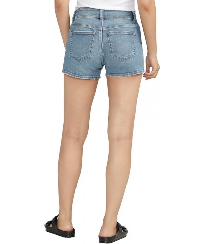 Women's Suki Mid Rise Curvy Fit Short Med Wash Ecf278 $19.70 Shorts