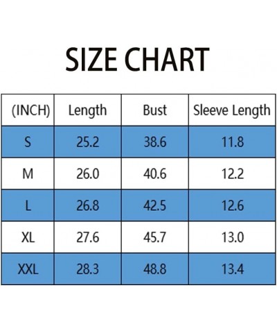 Women's Summer Chiffon Blouse Top Round Neck Tunic Short Sleeve Elegant T-Shirt Casual Puff Sleeve Shirt for Women White Prin...