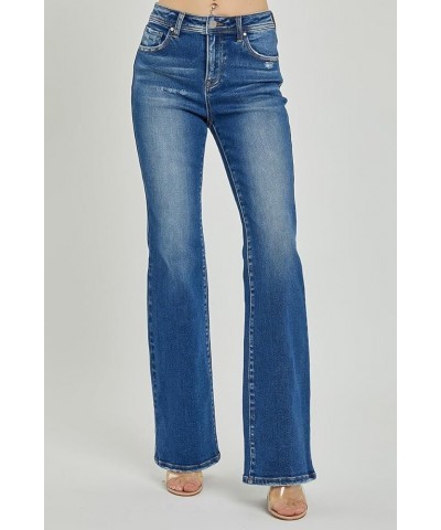 Risen Jean - Mid Rise Skinny Bootcut Jeans - RDP5523 Darkblue $37.58 Jeans