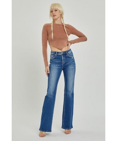 Risen Jean - Mid Rise Skinny Bootcut Jeans - RDP5523 Darkblue $37.58 Jeans