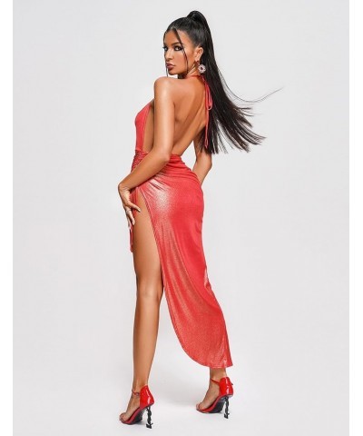 Sexy Two Piece Set for Women Corset Cocktail Dress Cut Out Party Dresses for Women 2023 Red $30.75 Bras