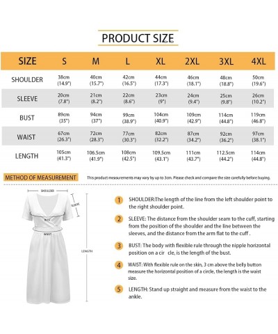 Women's Mulicolor Summer Short Sleeve Casual Dress V-Neck Party Dress with Pockets Size S-4XL Halloween Pumpkin and Web $18.4...