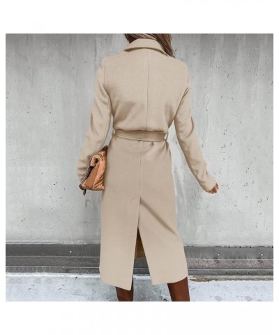 Women Trench Coats 2023,Lightweight Winter Fall Fashion Lapel Collar Long Sleeve Peacoat Plus Size Walk Jacket Outwear A01❃be...