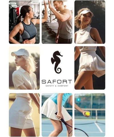 Sarfort Tennis Skirt Women Golf Skort High Waisted Athletic Workout Sports Skirts Shorts Back Pleated Running Pockets Royal B...