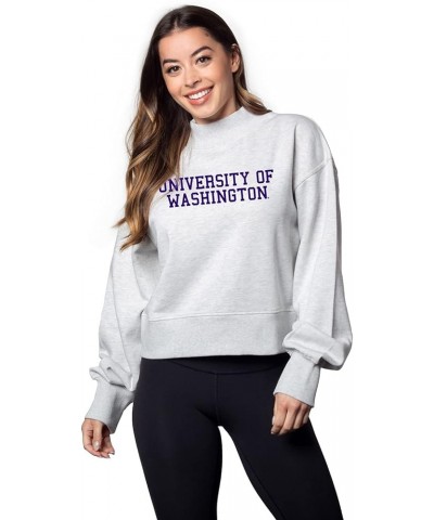 Women's Haily Sweatshirt Washington Huskies Ash Grey $15.38 Activewear