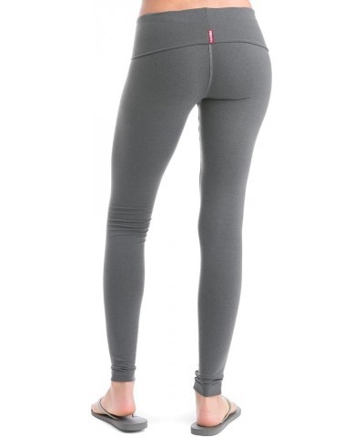 Women's Rolldown Super Long Performance Legging Style SUP06 Charcoal Heather $24.75 Activewear