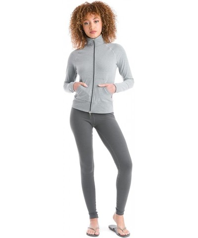 Women's Rolldown Super Long Performance Legging Style SUP06 Charcoal Heather $24.75 Activewear