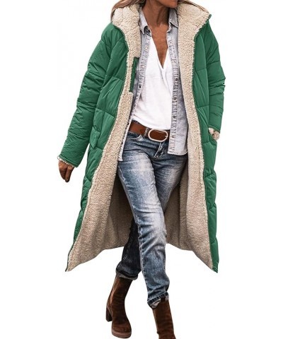 Women Long Down Coat Winter Warm Hooded Maxi Length Puffer Jacket Overcoat Cotton Padded Thicken Parka Outwear Z-01 Green $26...