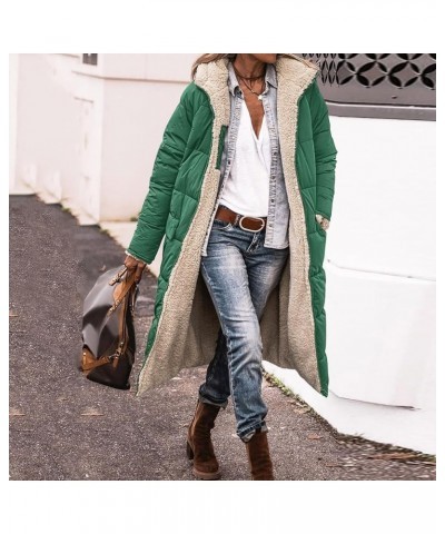 Women Long Down Coat Winter Warm Hooded Maxi Length Puffer Jacket Overcoat Cotton Padded Thicken Parka Outwear Z-01 Green $26...