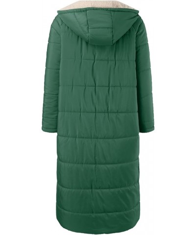 Women Long Down Coat Winter Warm Hooded Maxi Length Puffer Jacket Overcoat Cotton Padded Thicken Parka Outwear Z-01 Green $26...