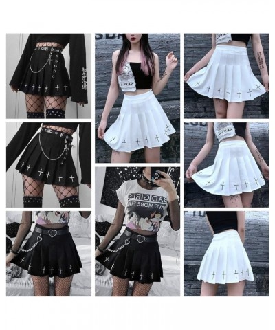 Women's Girls High Waisted Plain Pleated Skirt Skater Tennis School Uniforms A-line Mini Skirt Lining Shorts 4black $7.87 Skirts