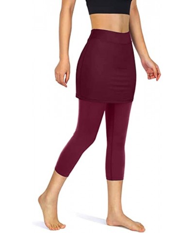 Yoga Pants Women Yoga Athletic Running Women Leggings Fitness Pants Yoga Pants Compression Leggings for Women Winter Wine 2 $...