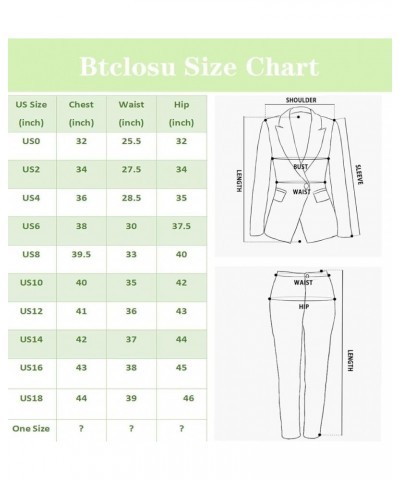 Women's Business Suit 2 Piece Long Sleeve Skirt Suit Set Lady Blazer Solid Slim Fit Jacket Skirt Blue $31.68 Suits