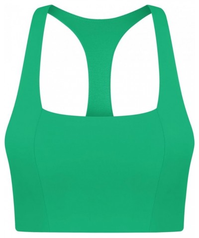 High Support Sports Bras for Women, Molded Cup Racerback Push Up Wireless Running Bra Full Coverage and Lift Verdant Green $1...