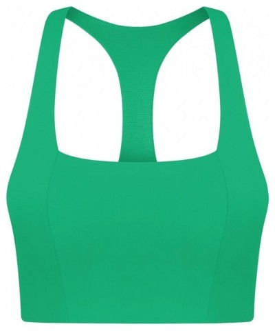 High Support Sports Bras for Women, Molded Cup Racerback Push Up Wireless Running Bra Full Coverage and Lift Verdant Green $1...