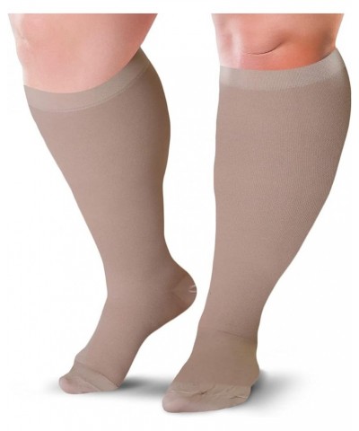 Knee High Compression Socks 15-20 mmHg XX-Large Beige $8.80 Activewear