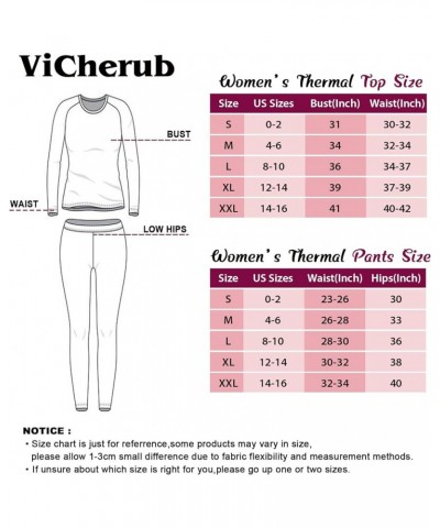 Thermal Underwear Set for Women Long Johns Base Layer Fleece Lined Top Bottom Gray $11.60 Underwear