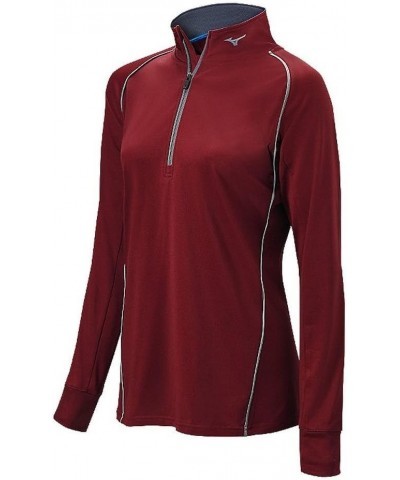 Women's Comp Half Zip Batting Jacket XX-Large Maroon $8.90 Others