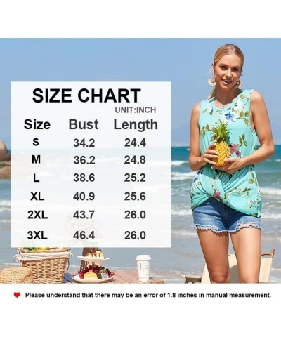 Women's Summer Sleeveless Tank Tops Casual Loose Fit Blouse Twist Front Tshirts White Floral-navy $10.25 Tops