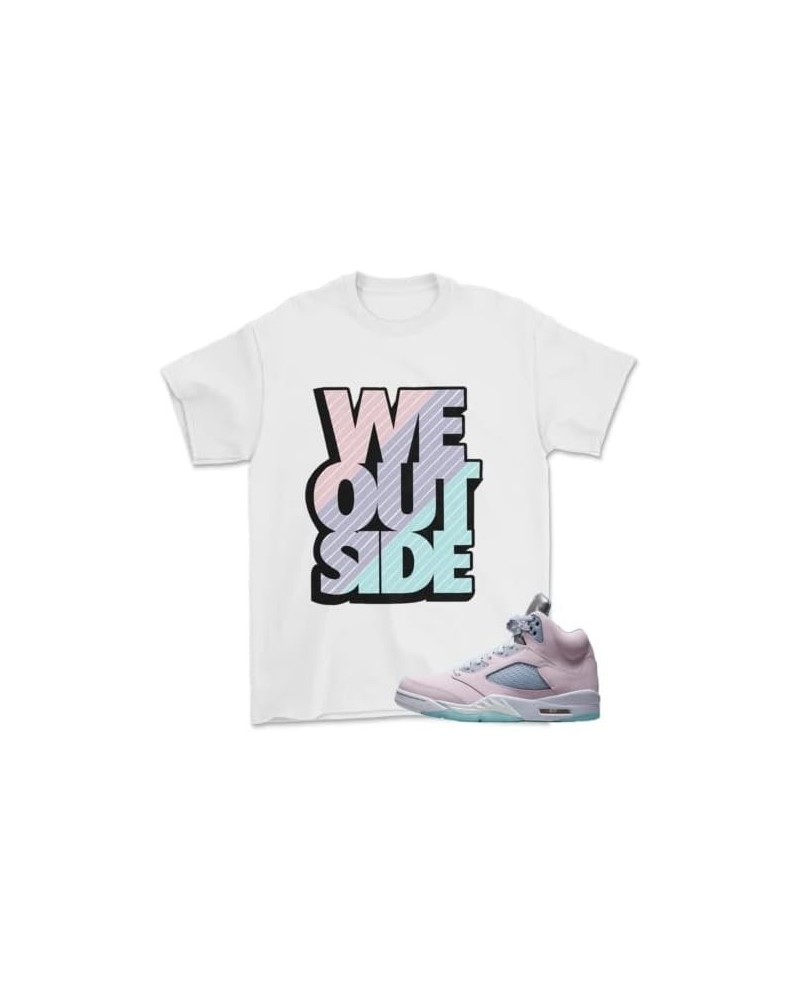 Shirt for Jordan 5 Retro Easter Regal Pink 2022 White Outside $11.75 T-Shirts