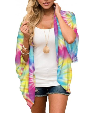 Women's Cardigan-Sheer Kimono Loose Summer Floral Print Cover Ups Type 40 $13.88 Swimsuits