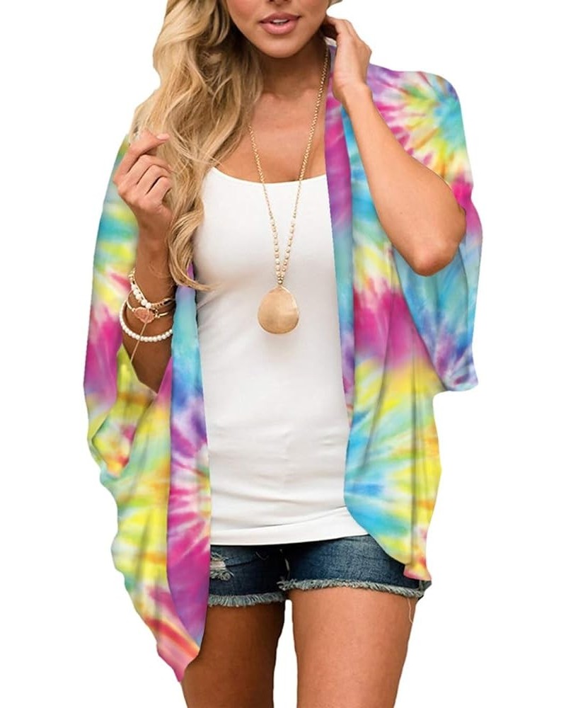 Women's Cardigan-Sheer Kimono Loose Summer Floral Print Cover Ups Type 40 $13.88 Swimsuits