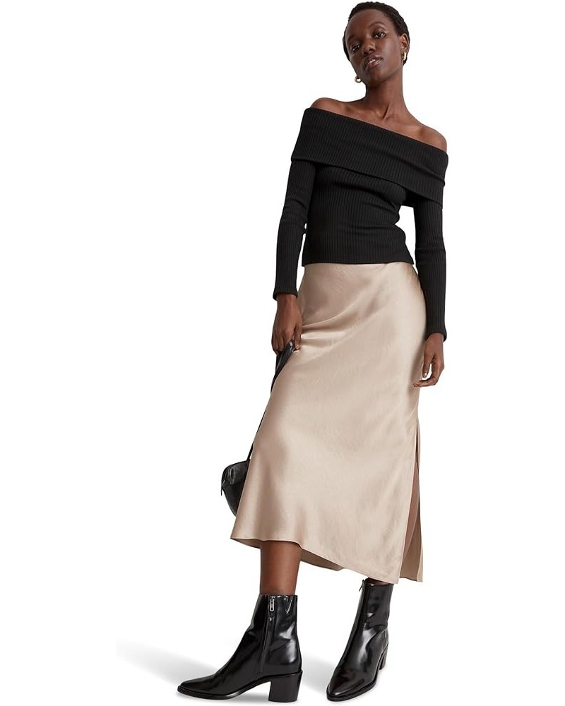 Satin Maxi Slip Skirt Matchstick $42.87 Skirts