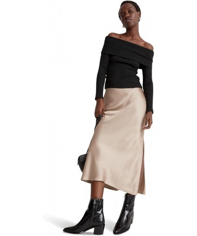 Satin Maxi Slip Skirt Matchstick $42.87 Skirts