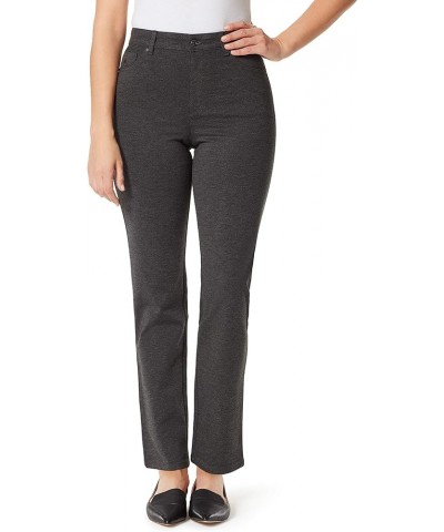 Women's Amanda Ponte High Rise Knit Pant Heather Grey $19.11 Pants