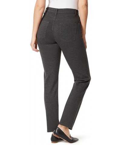 Women's Amanda Ponte High Rise Knit Pant Heather Grey $19.11 Pants