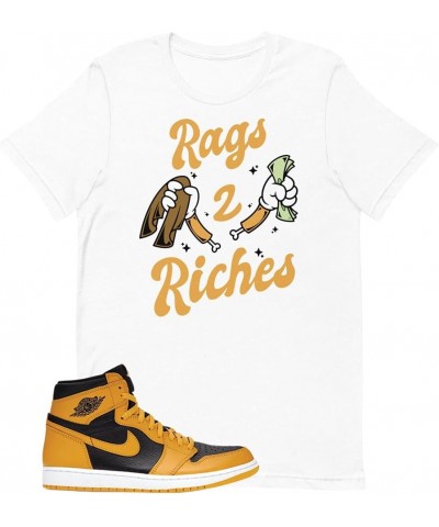 Shirt for Jordan 1 Pollen University Gold Black White Rags $11.88 T-Shirts