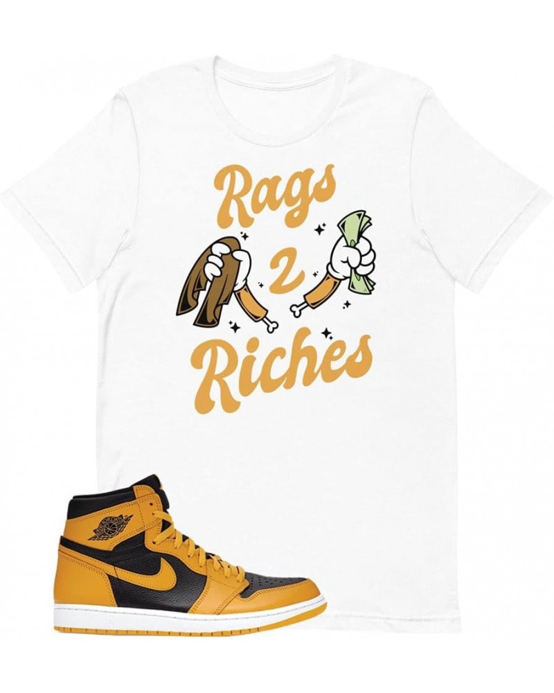 Shirt for Jordan 1 Pollen University Gold Black White Rags $11.88 T-Shirts