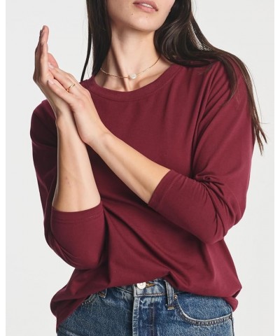 4 Pack: Women's Cotton Classic-Fit Long-Sleeve Crewneck T-Shirt (Available in Plus Size) plus-size Set 7 $18.24 T-Shirts