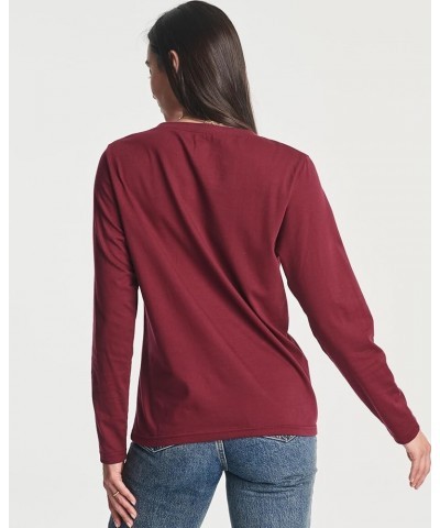 4 Pack: Women's Cotton Classic-Fit Long-Sleeve Crewneck T-Shirt (Available in Plus Size) plus-size Set 7 $18.24 T-Shirts