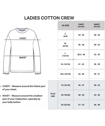 4 Pack: Women's Cotton Classic-Fit Long-Sleeve Crewneck T-Shirt (Available in Plus Size) plus-size Set 7 $18.24 T-Shirts