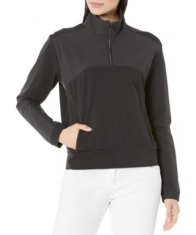 Women's Ultimate365 Tour Quarter Zip Pullover Black $33.27 Activewear