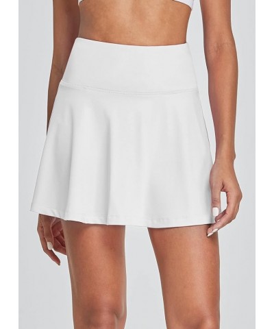 Women's Pleated Tennis Skirts Skorts for Woman Golf Skirts with Pockets Athletic Running Workout Sports White $19.78 Skorts