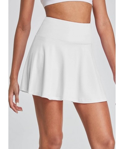 Women's Pleated Tennis Skirts Skorts for Woman Golf Skirts with Pockets Athletic Running Workout Sports White $19.78 Skorts