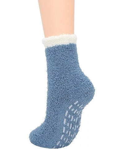 Womens Fuzzy Socks Winter Warm Fluffy Socks Athletic Outdoor Sports Socks 7 Pack Candy Pink With Grips $7.64 Socks