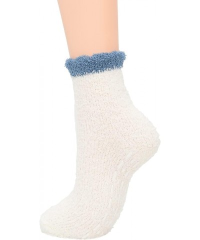 Womens Fuzzy Socks Winter Warm Fluffy Socks Athletic Outdoor Sports Socks 7 Pack Candy Pink With Grips $7.64 Socks