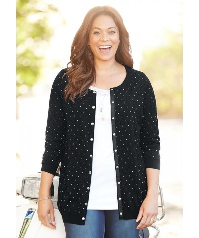 Women's Plus Size The Timeless Cardigan Black Cardinal $24.17 Sweaters