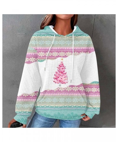 Women Waffle Knit Christmas Sweatshirts Funny Pullover Hoodies Cute Sweater Shirts Trendy Clothes 2023 J08-pink $10.58 Active...